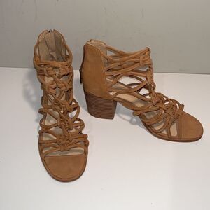 Vince Camuto Tan Strappy Heels